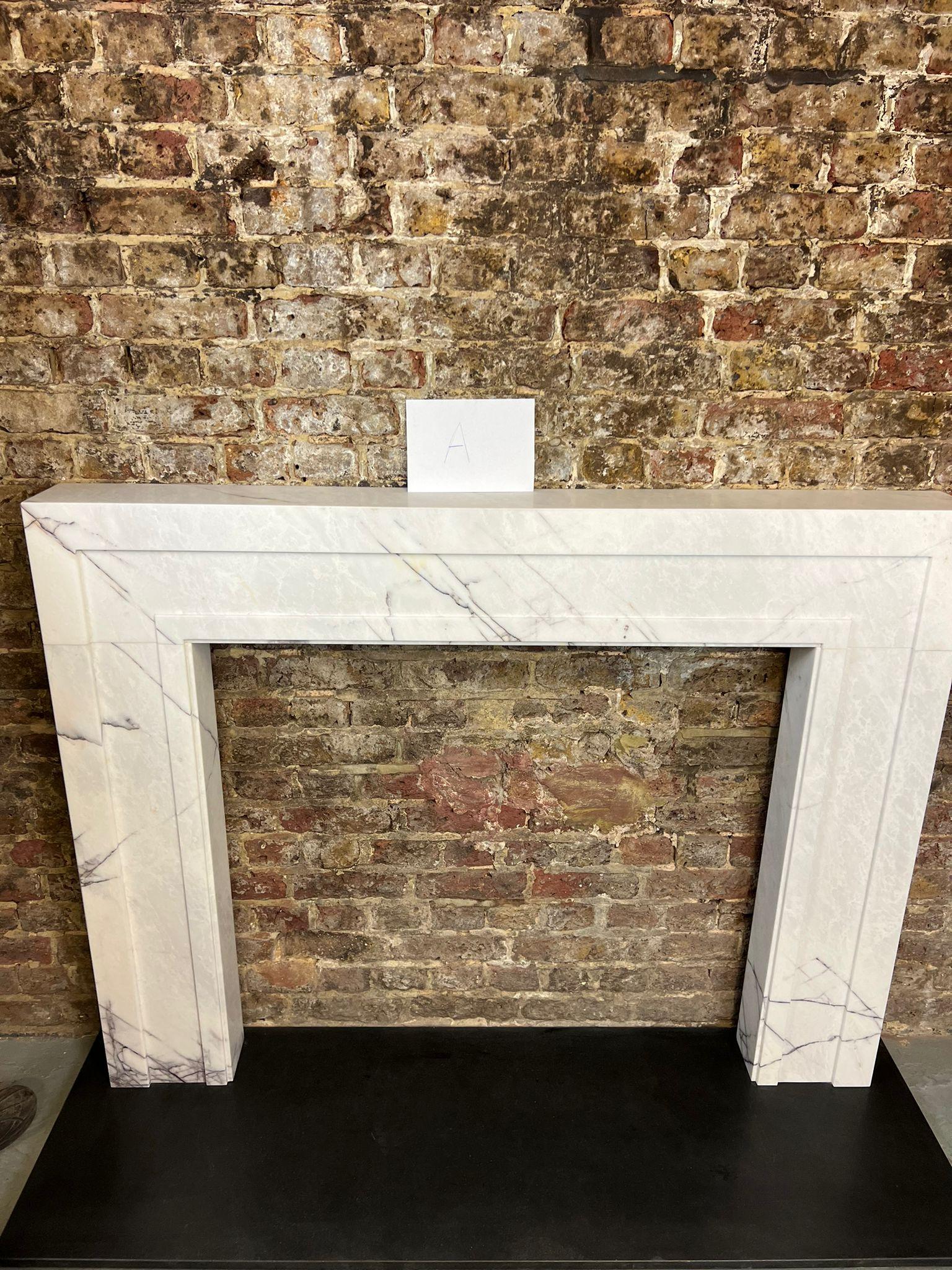 Breche Violette Marble Fireplace Mantlepiece 8