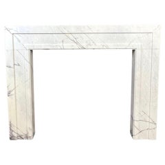 Breche Violette Marble Fireplace Mantlepiece