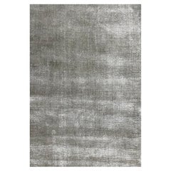 Breeze, 10 x 14 Ft Hand-Loomed Bambus-Seiden-Teppich, Grau, Neutral Collection'S