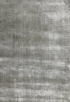 Breeze - Handgewobener Bambus-Seidenteppich in Grau   10 X 14 Ft