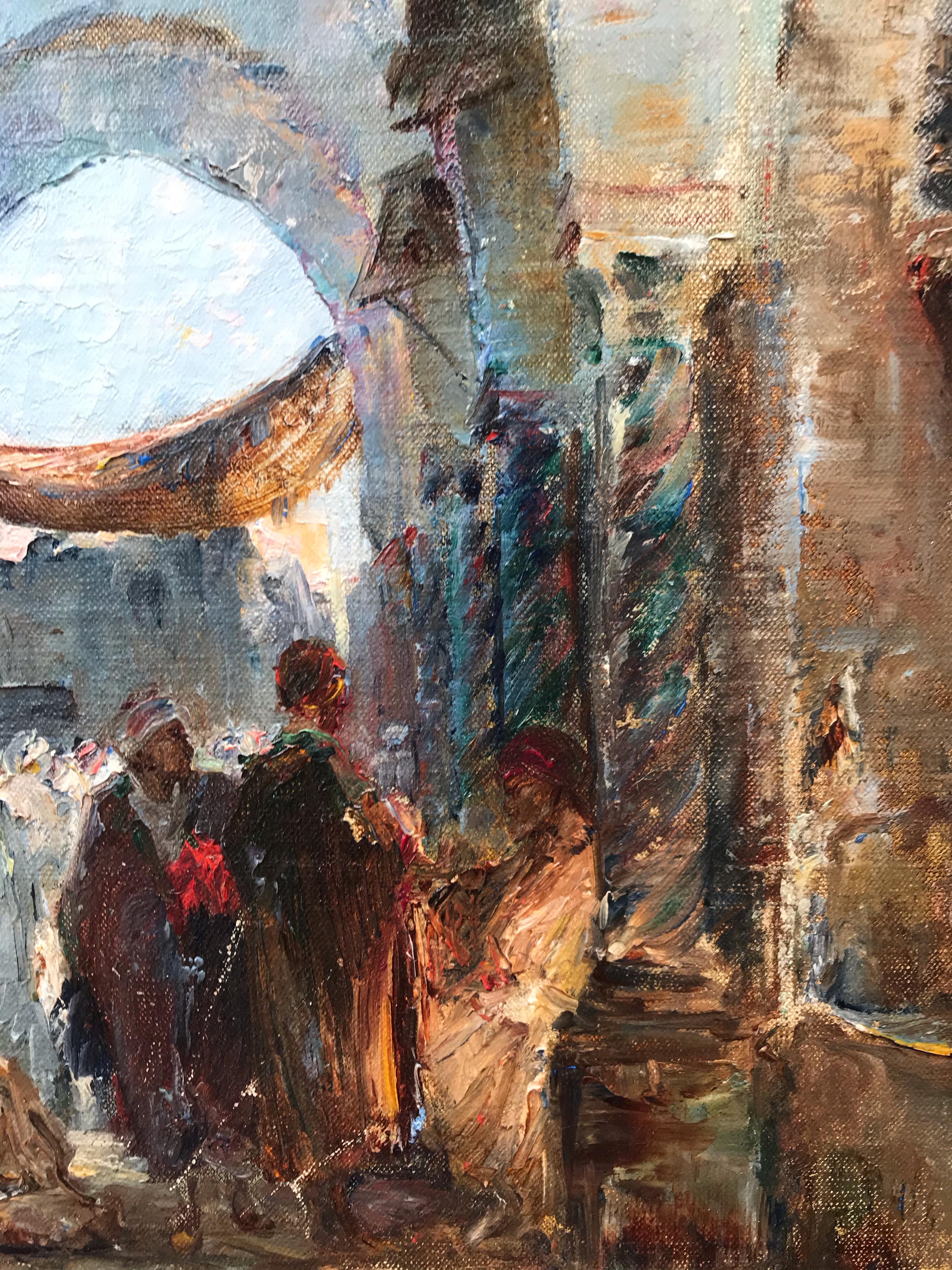 marché oriental du souk à pantoufles au Tunis vers 1905 2