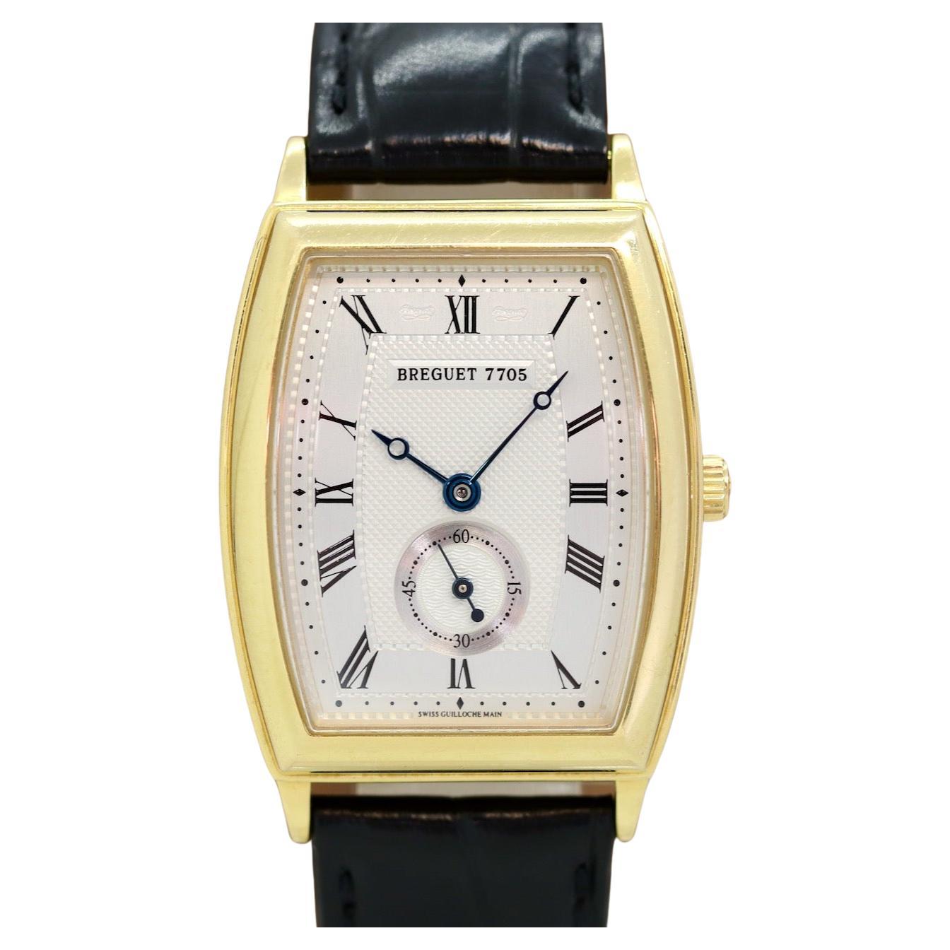 BREGUET, 18 Karat Gold TONNEAU-SHAPED WATCH, REF. 3670, Automatik