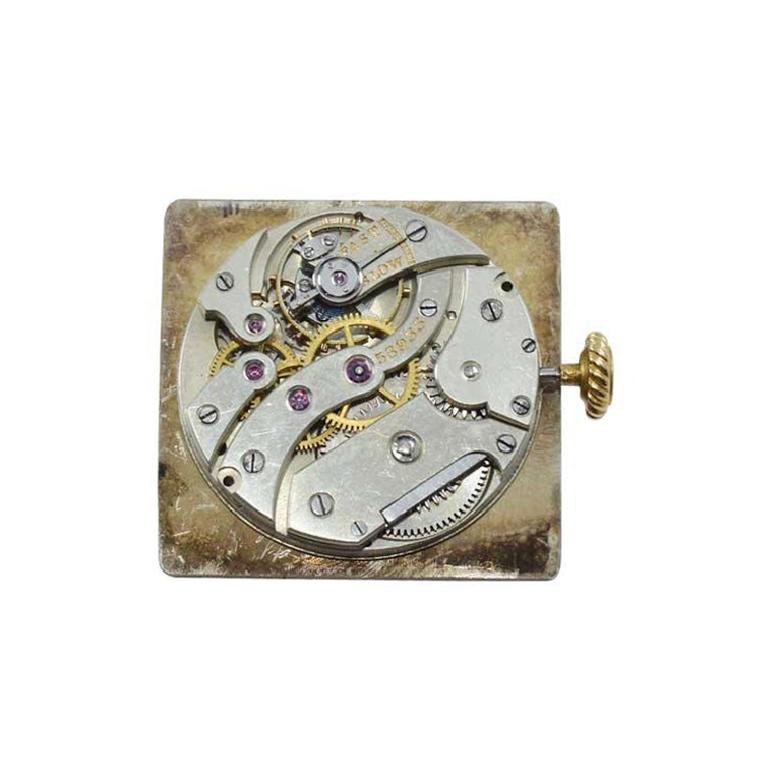 Breguet 18Kt. Yellow and White Gold Art Deco Watch with Articulated Lugs, 1930's 1