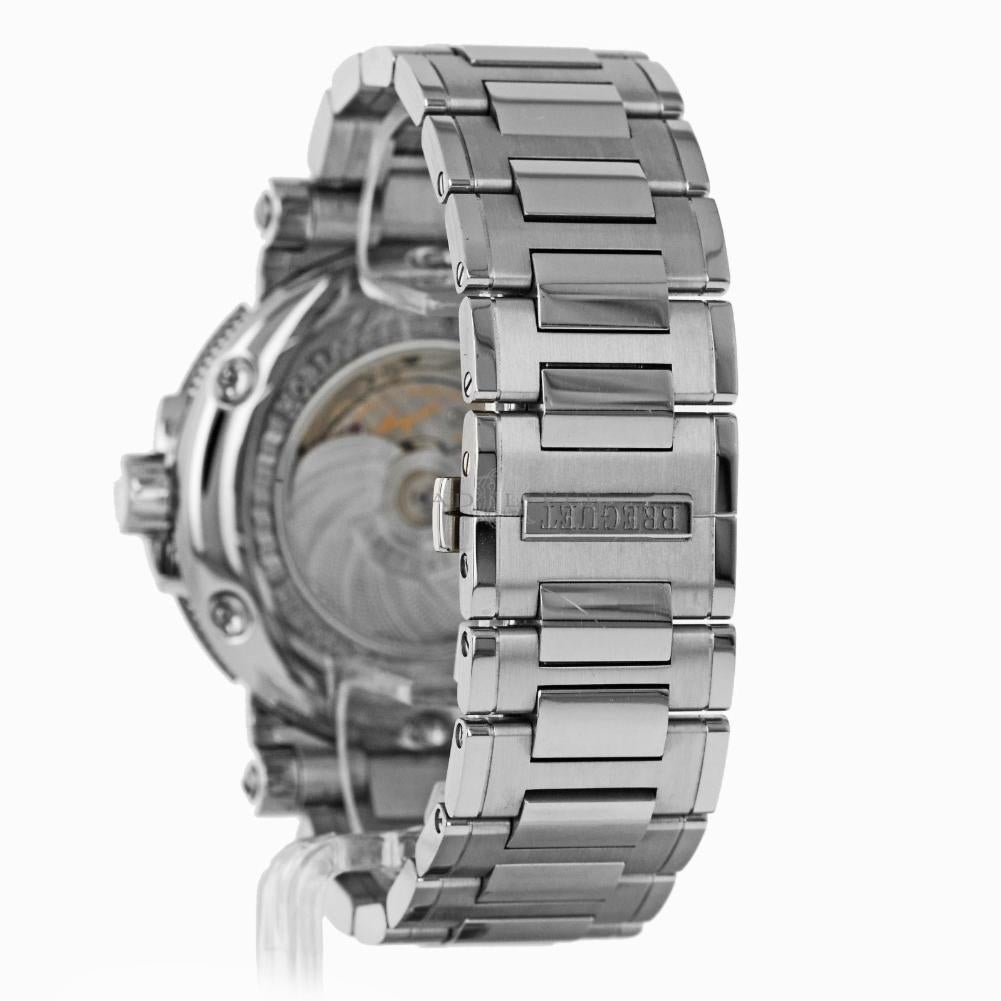 Breguet Marine Reference #:5857ST/12/SZO. men's  stainless steel, Breguet, Marine  5857ST/12/SZO, automatic self wind. Verified and Certified by WatchFacts. 1 year warranty offered by WatchFacts.
