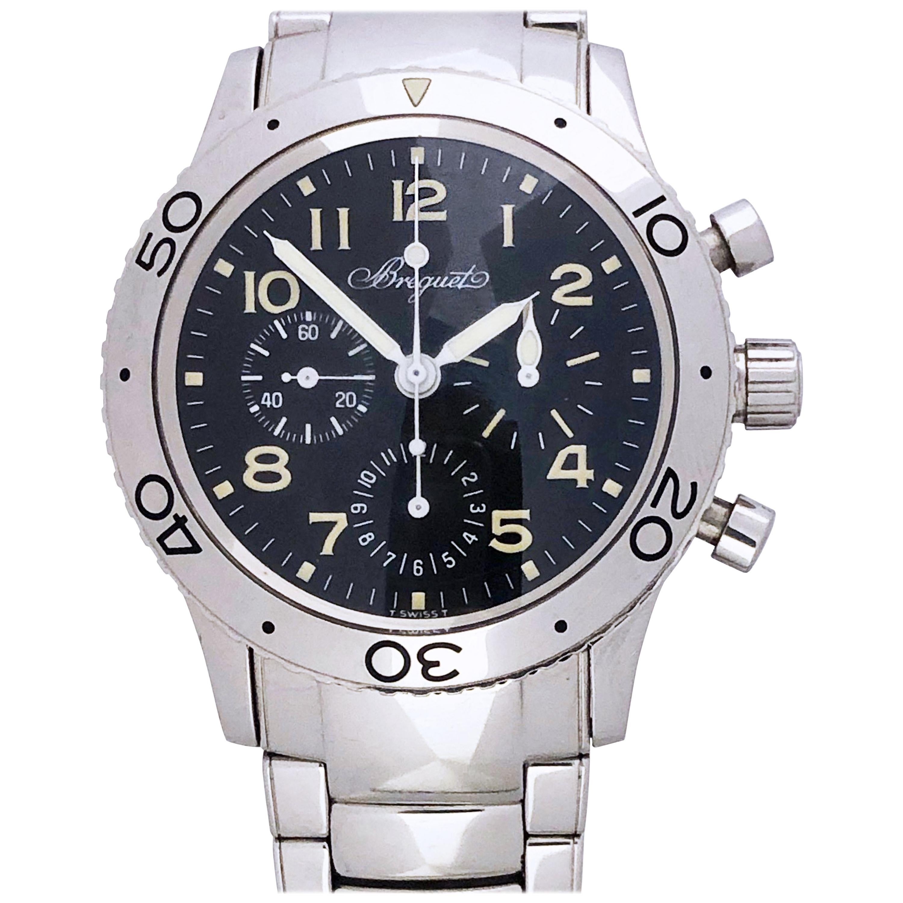 Breguet Aeronavale Type XX Steel Chronograph Automatic Wristwatch