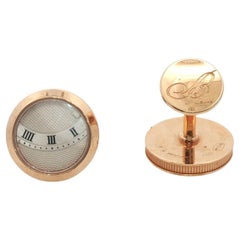 Breguet Cadran Guilloche Round Shape 18 Karat Rose Gold Cufflinks Breguet Cadran Guilloche Round Shape 18 Karat Rose Gold Cufflinks