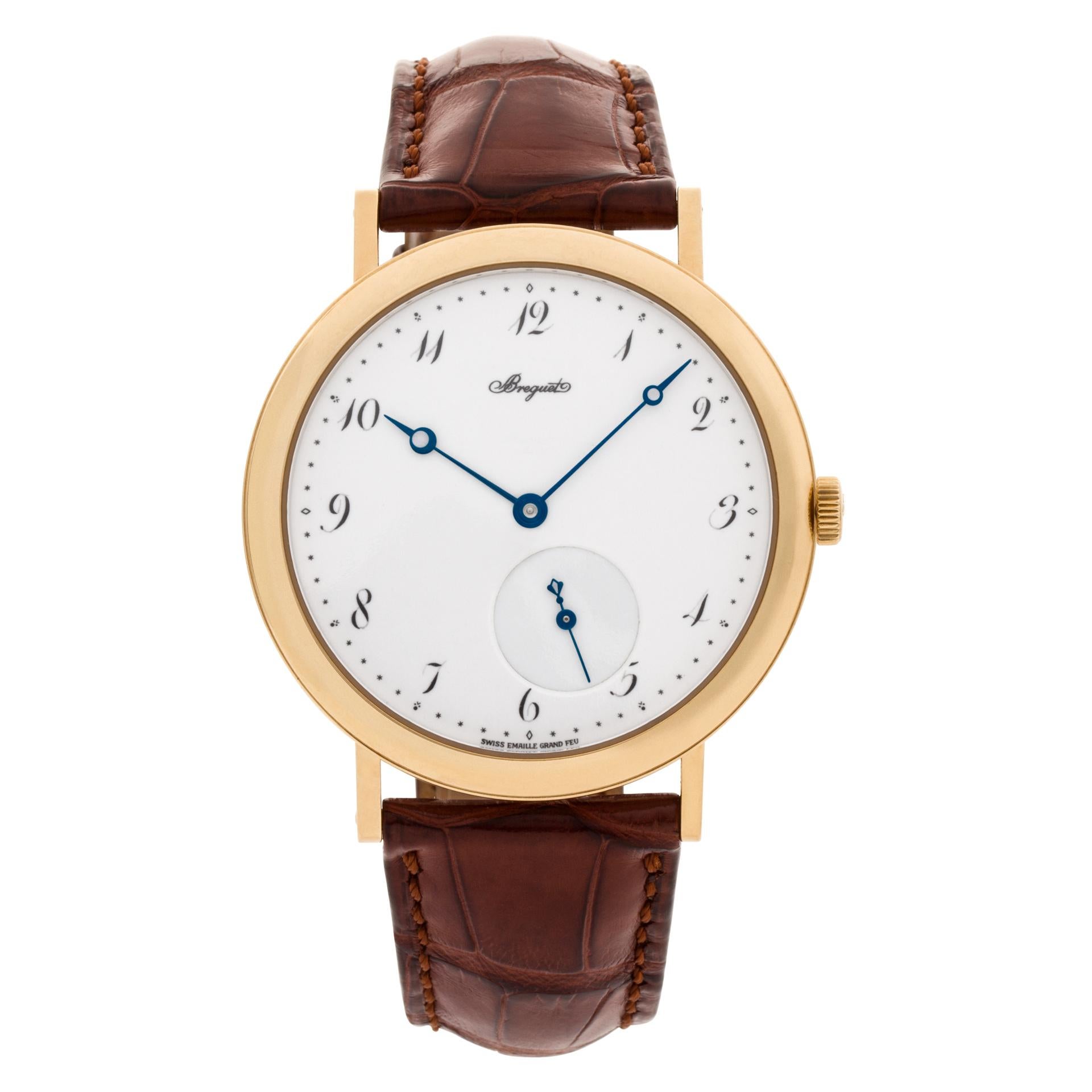 Breguet Classic 18k Yellow Gold and Leather Strap, Ref 5140 Auto Watch 1