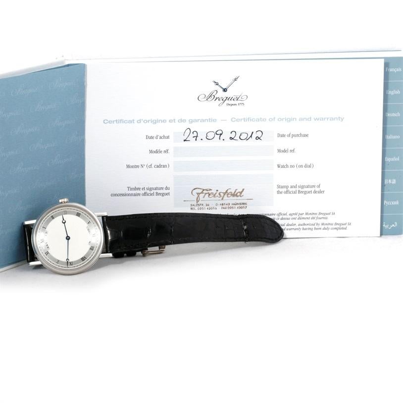 Breguet Classique 18 Karat White Gold Automatic Ultra Thin Watch 5157 6