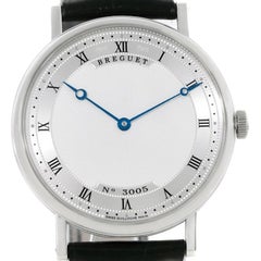 Breguet Classique 18 Karat White Gold Automatic Ultra Thin Watch 5157