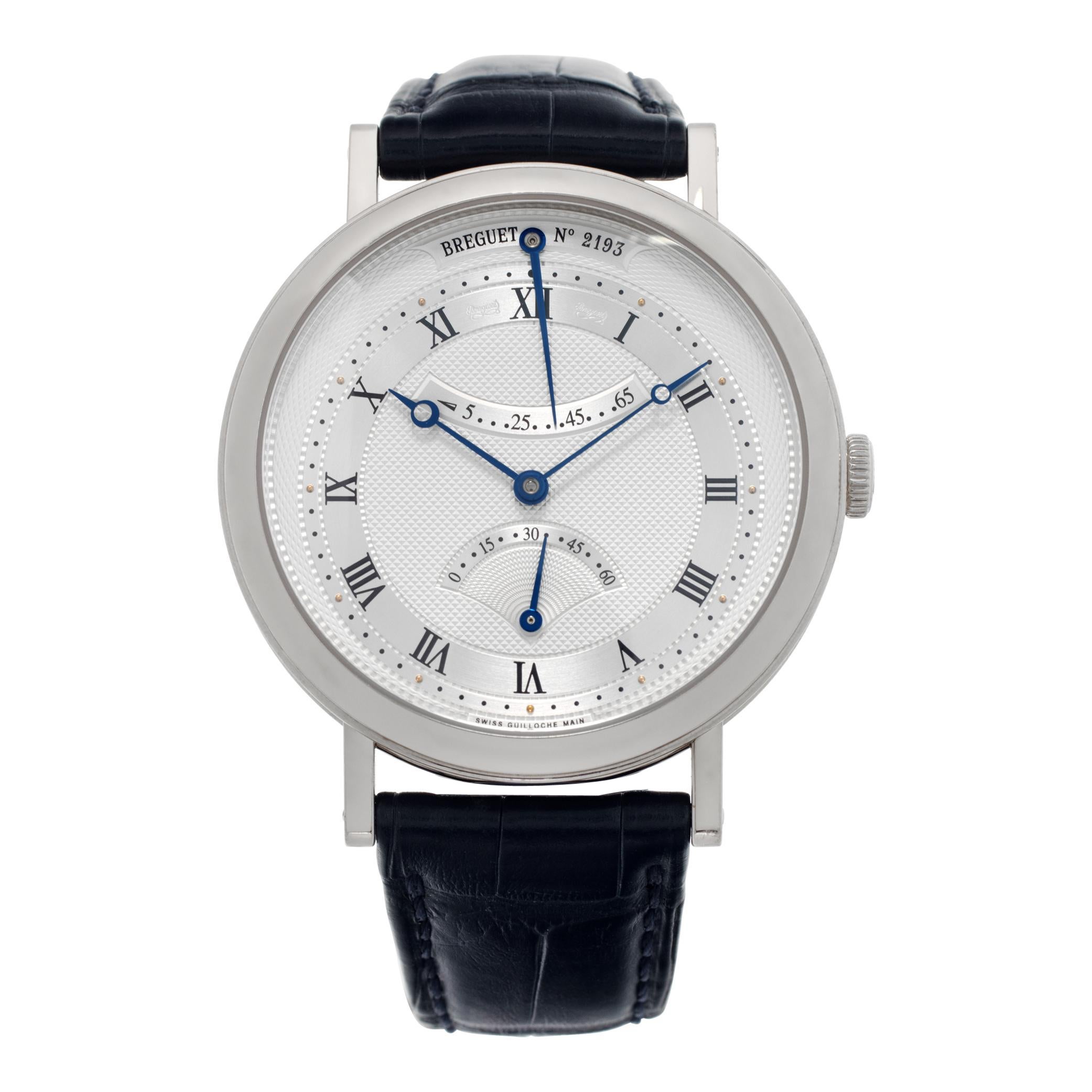 Reloj de pulsera automático Breguet Classique de oro blanco de 18 quilates Ref 5207