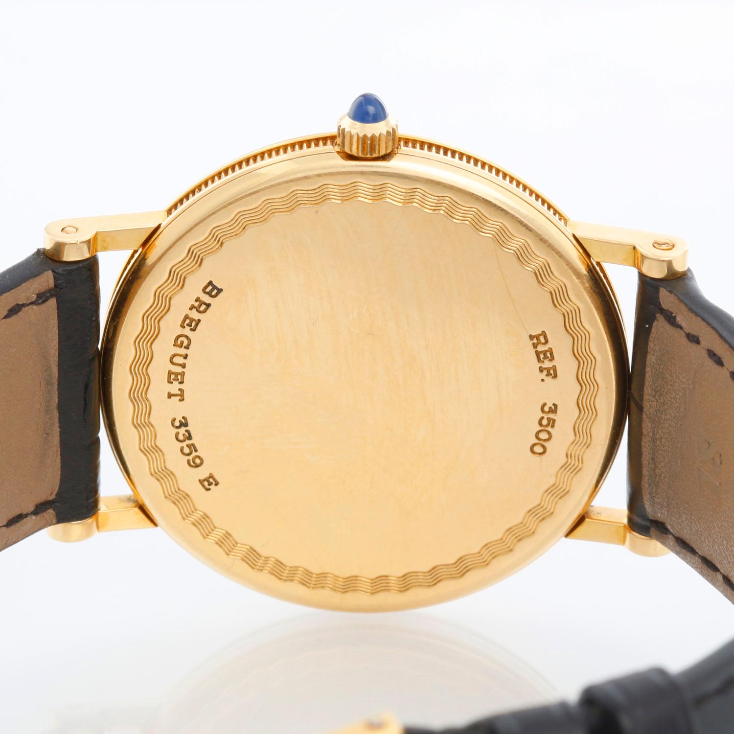 Breguet Classique 18k Yellow Gold Men's Watch Ref 3500 In Excellent Condition In Dallas, TX