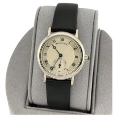 Breguet Classique 3210 30.5mm Silver Roman Dial Manual Winding 18k White Gold