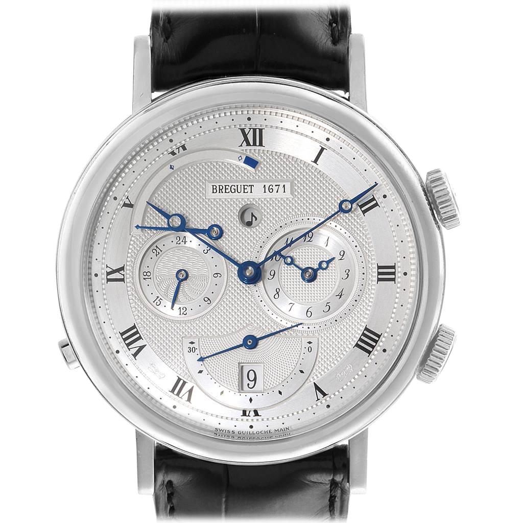 Breguet Classique Alarm Le Reveil du Tsar 18 Karat White Gold Watch 5707