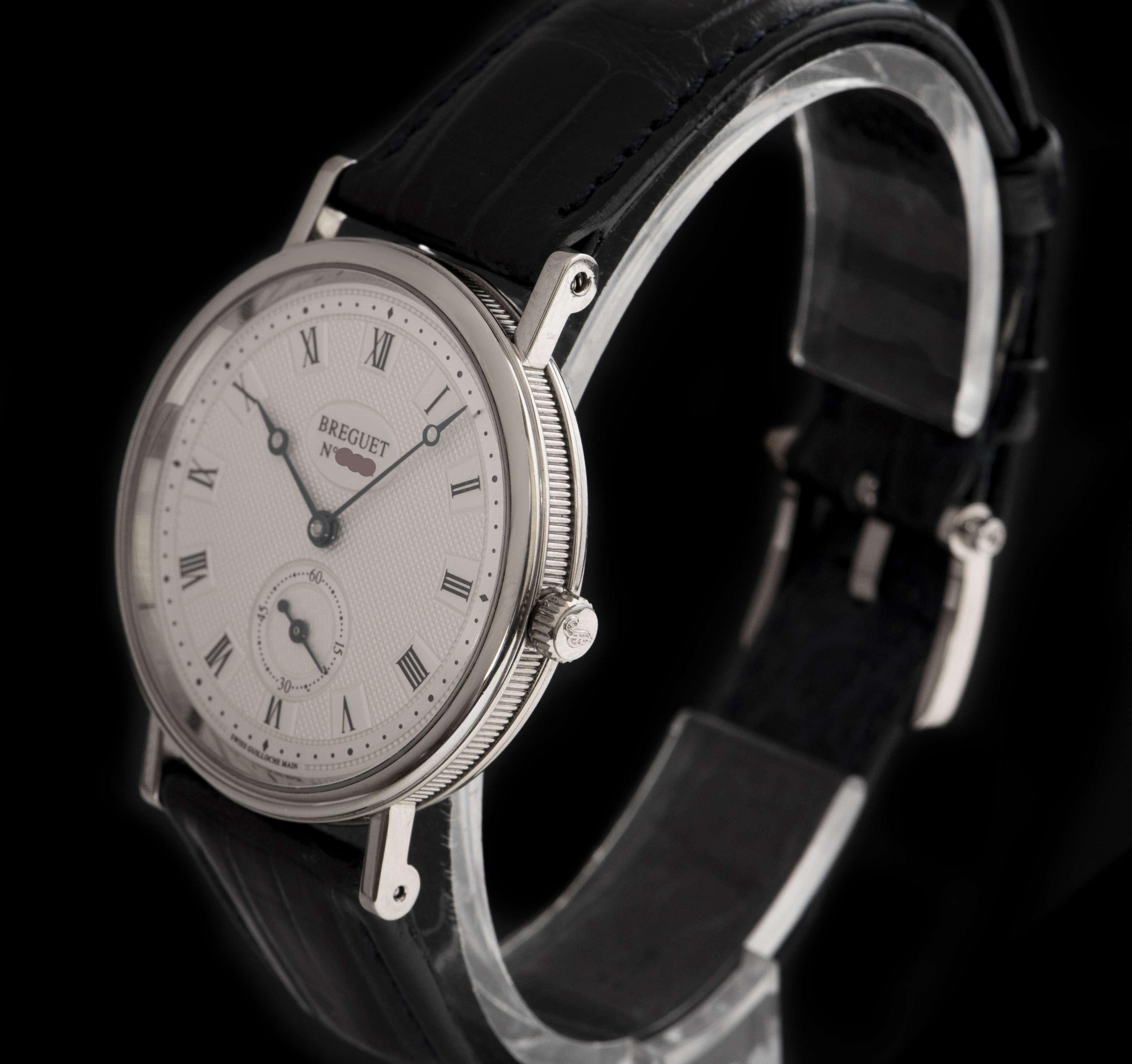 Breguet Classique Gents White Gold Silver Dial 3910 Manual Wind Wristwatch In Excellent Condition In London, GB