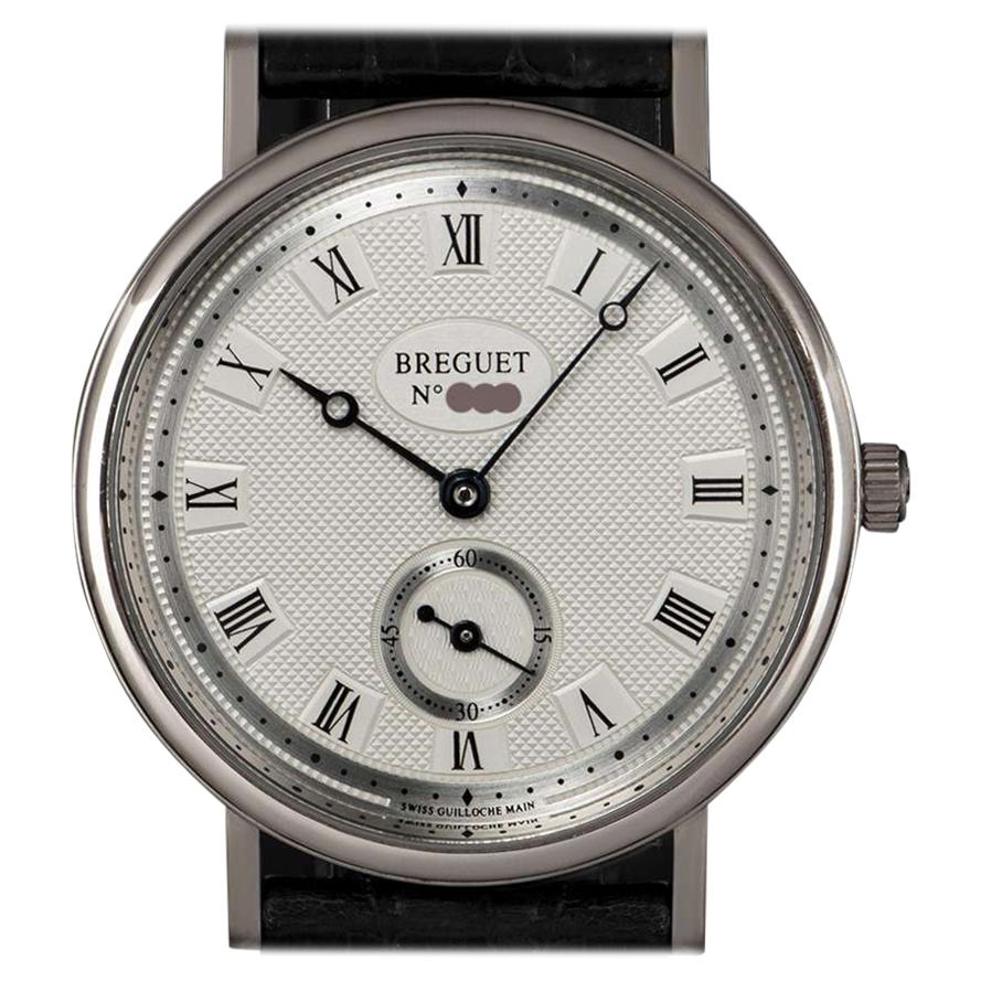 Breguet Classique Gents White Gold Silver Dial 3910 Manual Wind Wristwatch
