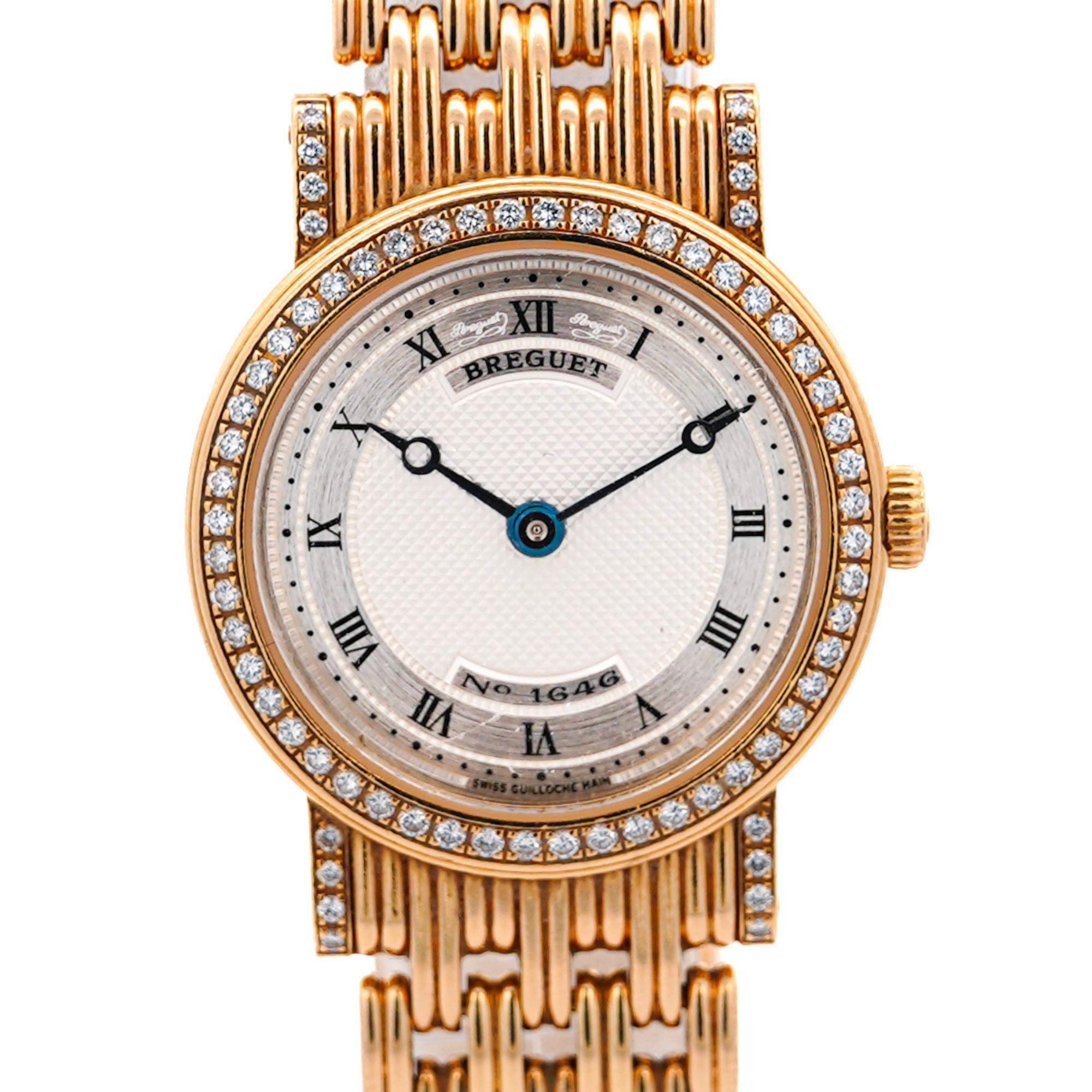 Breguet Classique Ladies Diamond in 18K Gold 25mm Watch For Sale 1