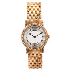 Montre Breguet Classique pour dames, diamants en or 18 carats, 25 mm