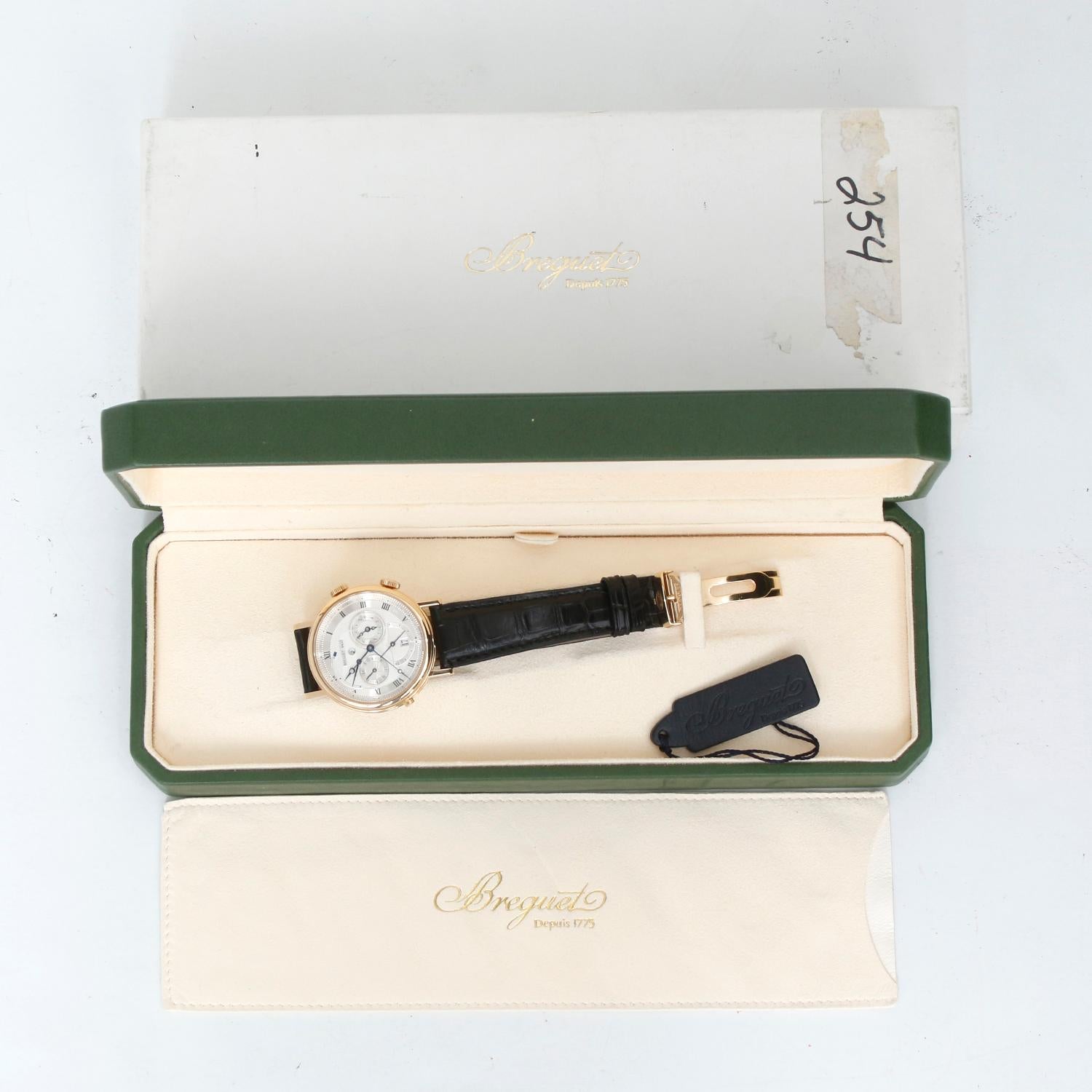 Breguet Classique Le Rveil du Tsar Alarm Dual Time 18k Yellow Gold Men's Watch 5 4