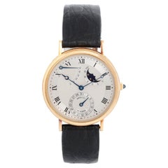 Breguet Classique Moonphase Power Reserve 18k Gelbgold Herrenuhr Ref 3130