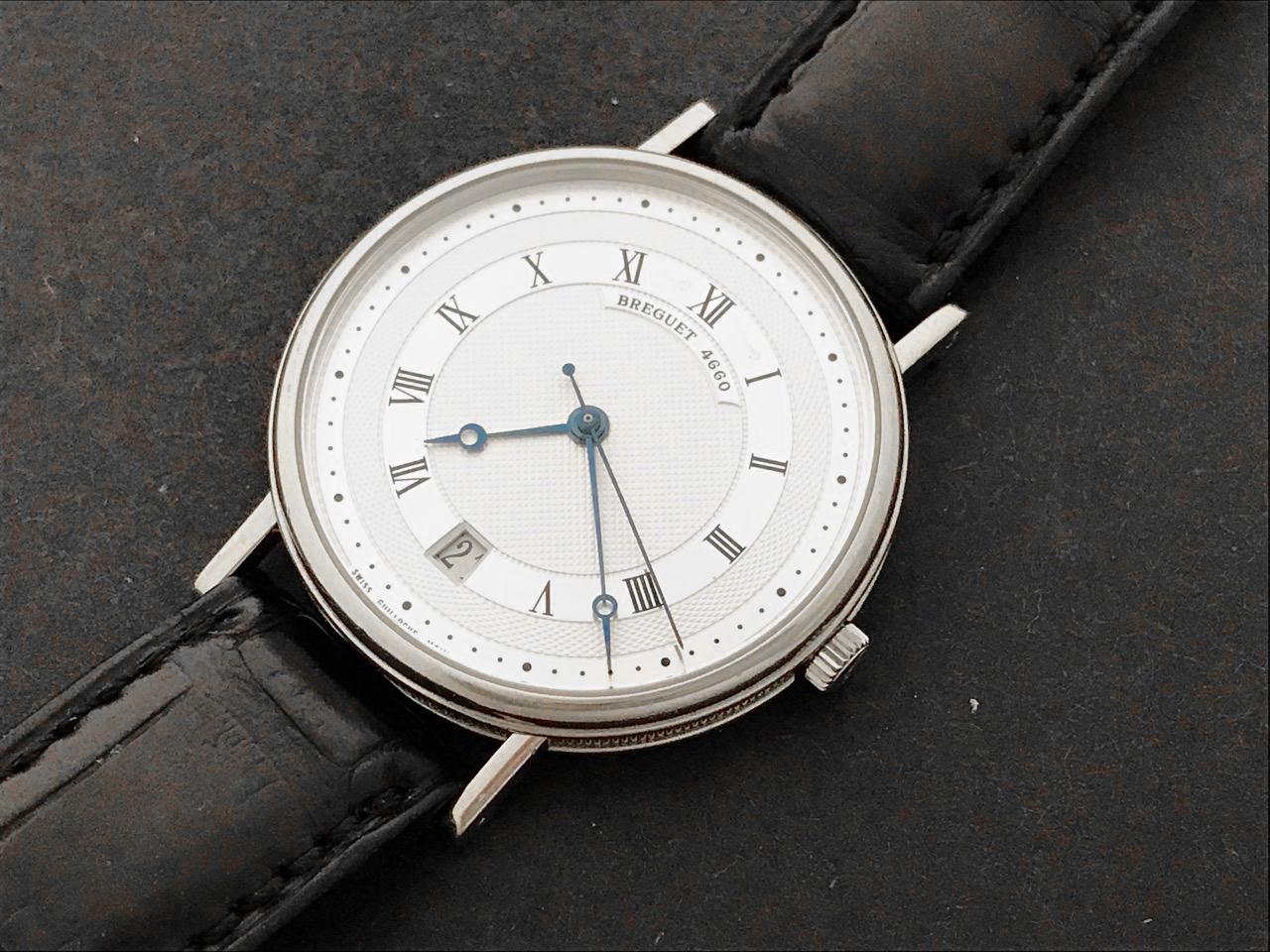 Contemporary Breguet Classique White Gold Automatic Wristwatch For Sale