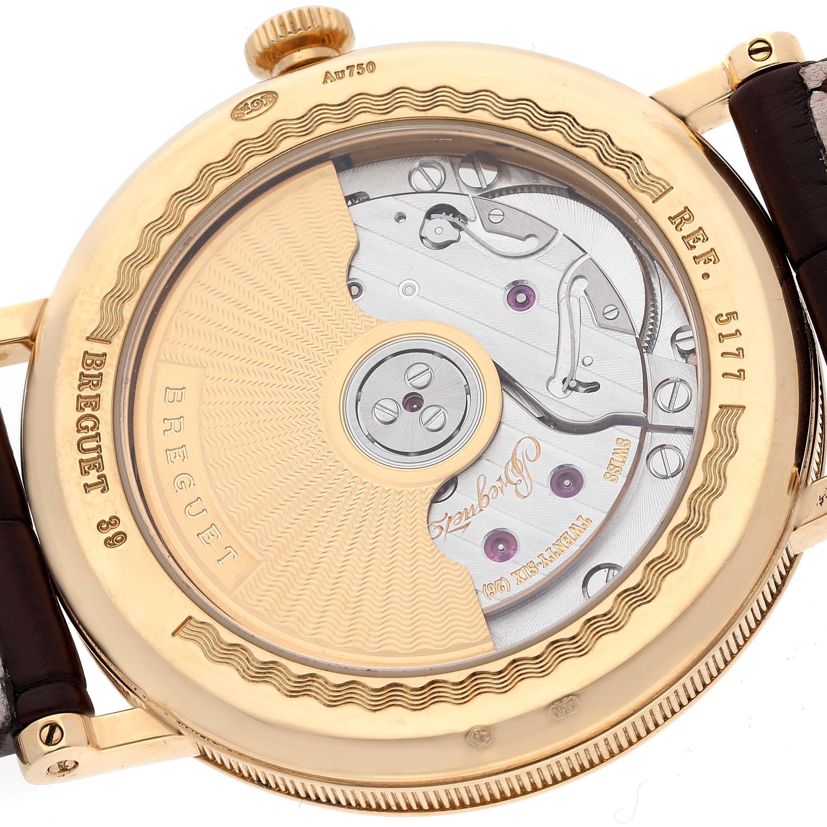 Breguet Classique Yellow Gold Silver Dial Mens Watch 5177 Papers 6