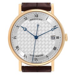 Breguet Classique Montre pour hommes avec cadran en or jaune et argent 5177 papiers