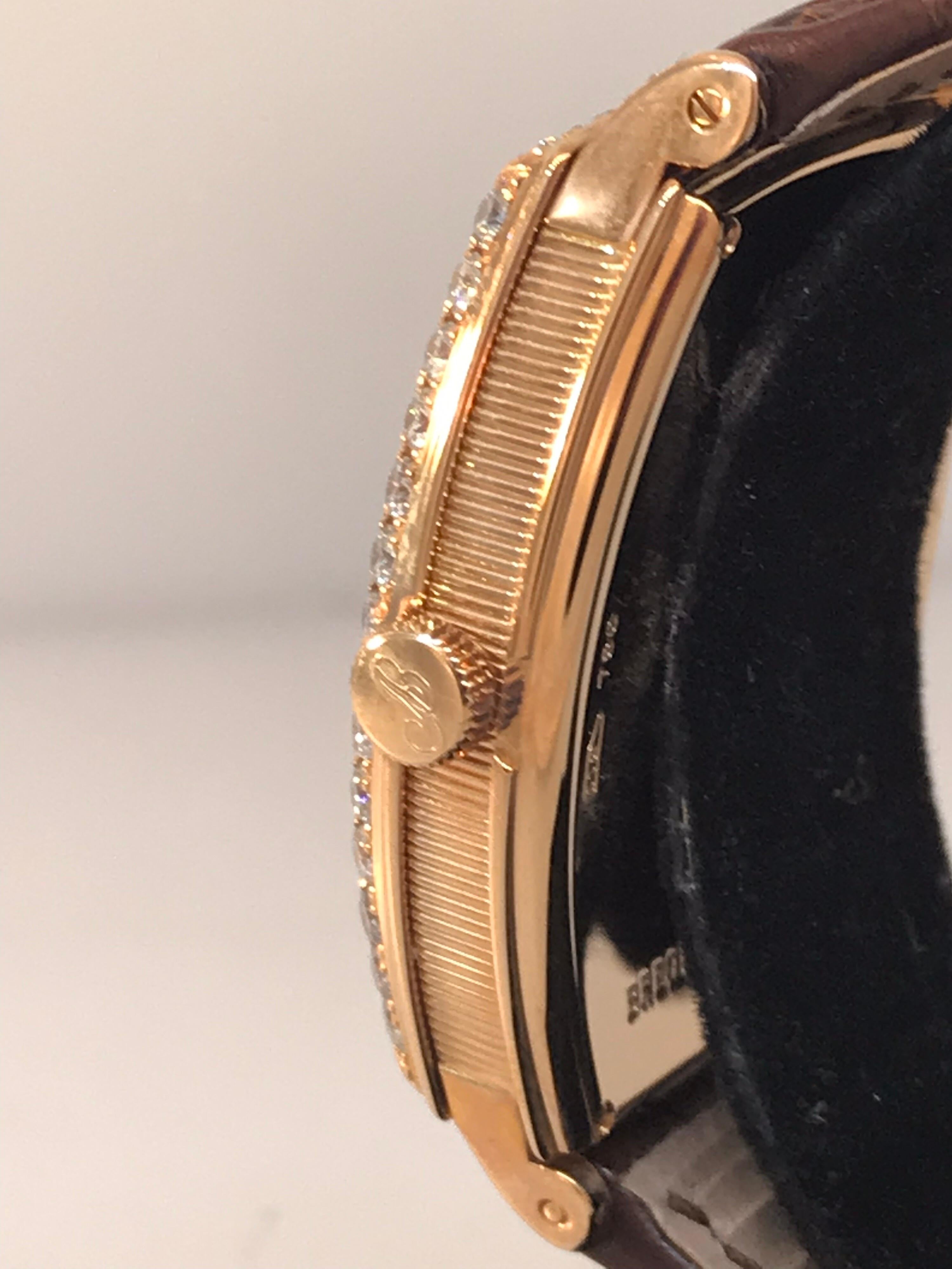 Breguet Heritage Rose Gold Diamond Bezel Silver Dial Men's Watch 3661BR12984DD00 For Sale 2