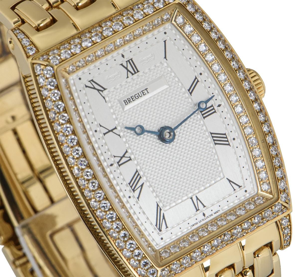 Breguet Heritage serti de diamants en or jaune 8671BA/11/AB0.DD00 Excellent état à Mayfair, London, London