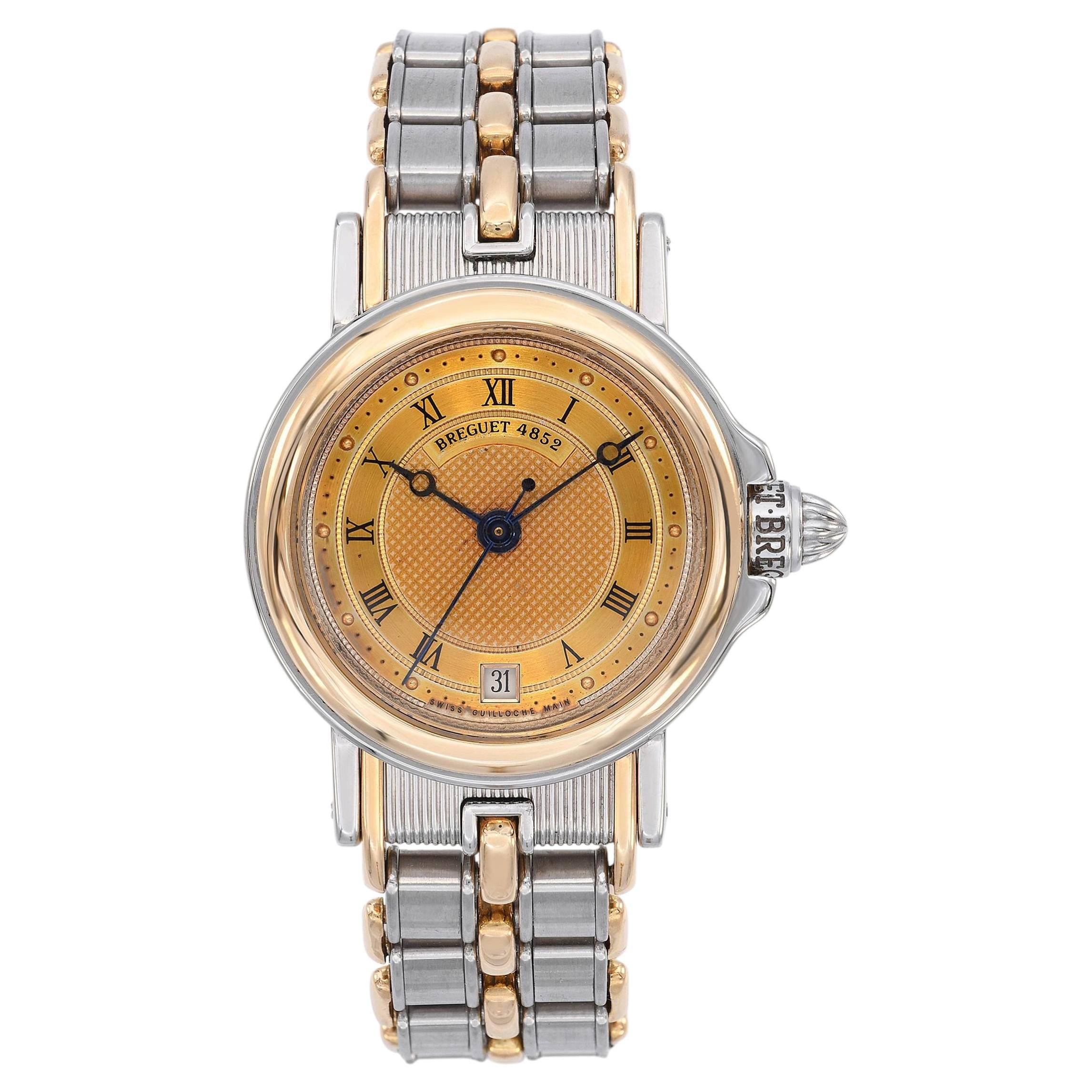 Breguet La Marine 18k Gold Stainless Steel Date Automatic Women's Watch For Sale