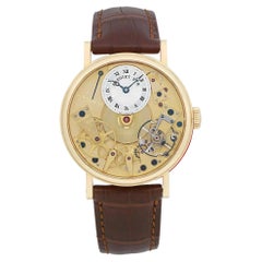 Breguet La Tradition 18K Yellow Gold Skeleton Dial Hand Wind Watch 7037BA/11/9V6