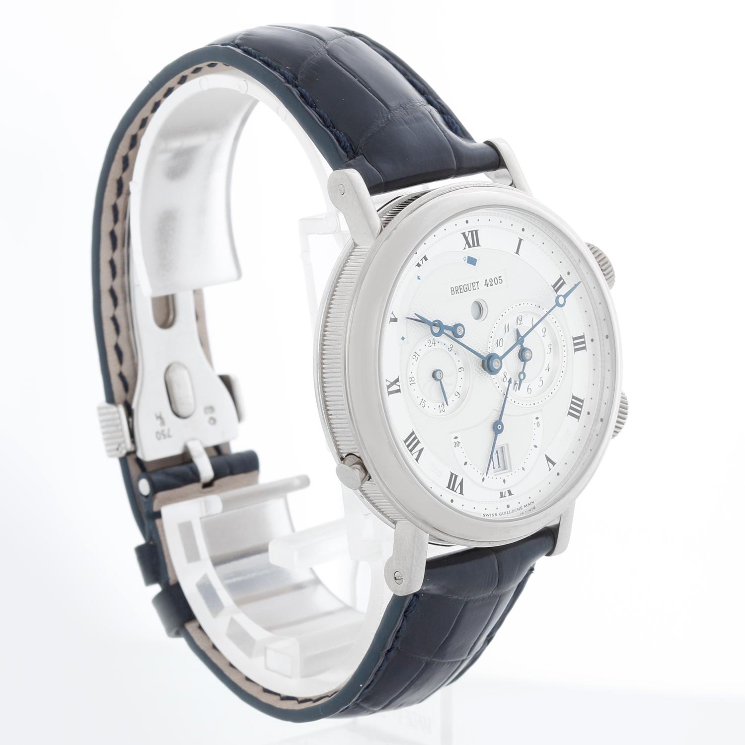 Breguet Le Reveil du Tsar Classique Alarm Dual Time 18k White Gold Men's Watch 5 In Excellent Condition For Sale In Dallas, TX