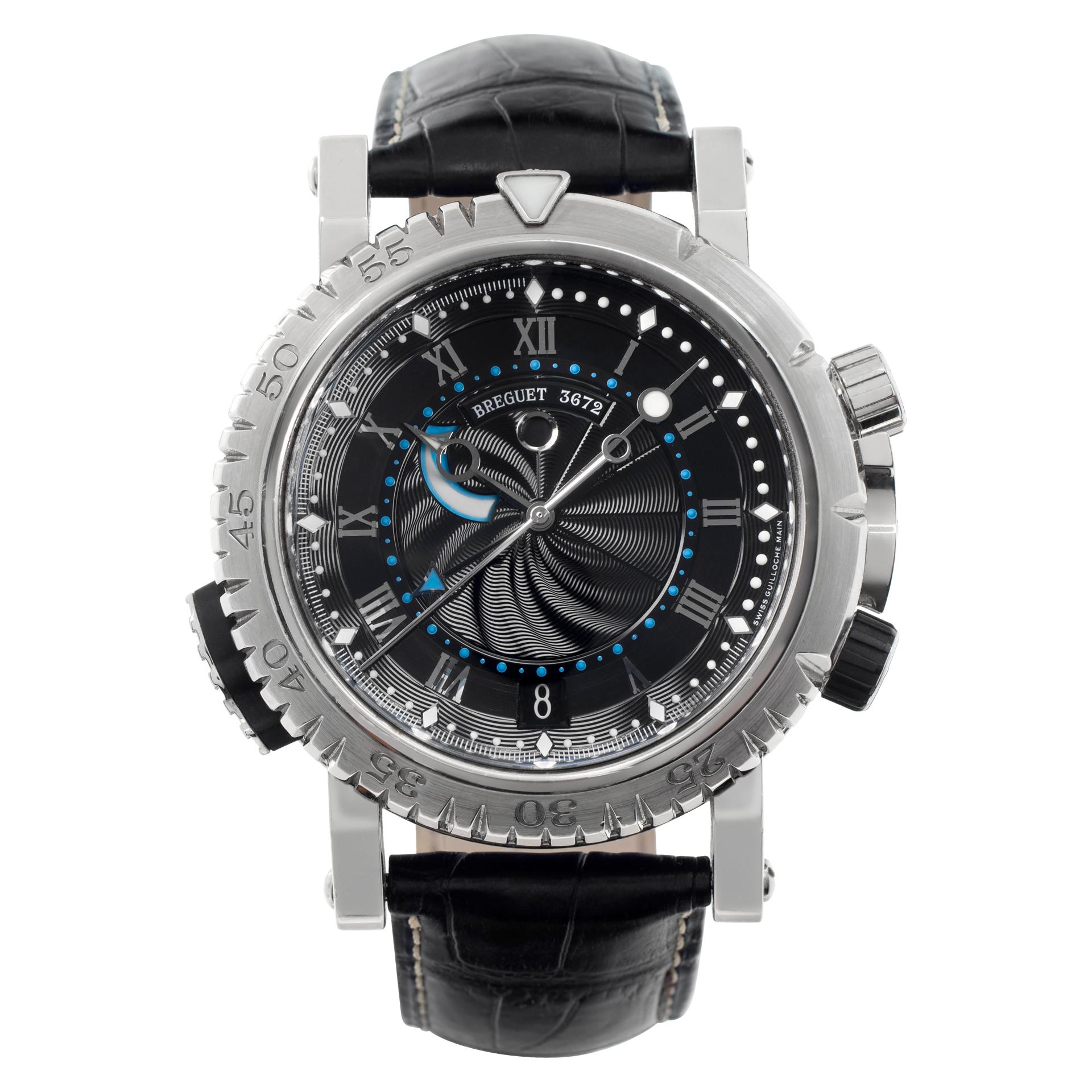 Breguet Marine 18k white gold Automatic Wristwatch Ref 5847BB/92/5ZV
