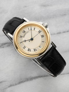 Breguet Marine 3400SA Two-Tone 18K YG & Steel Guilloché Dial Automatic 35mm