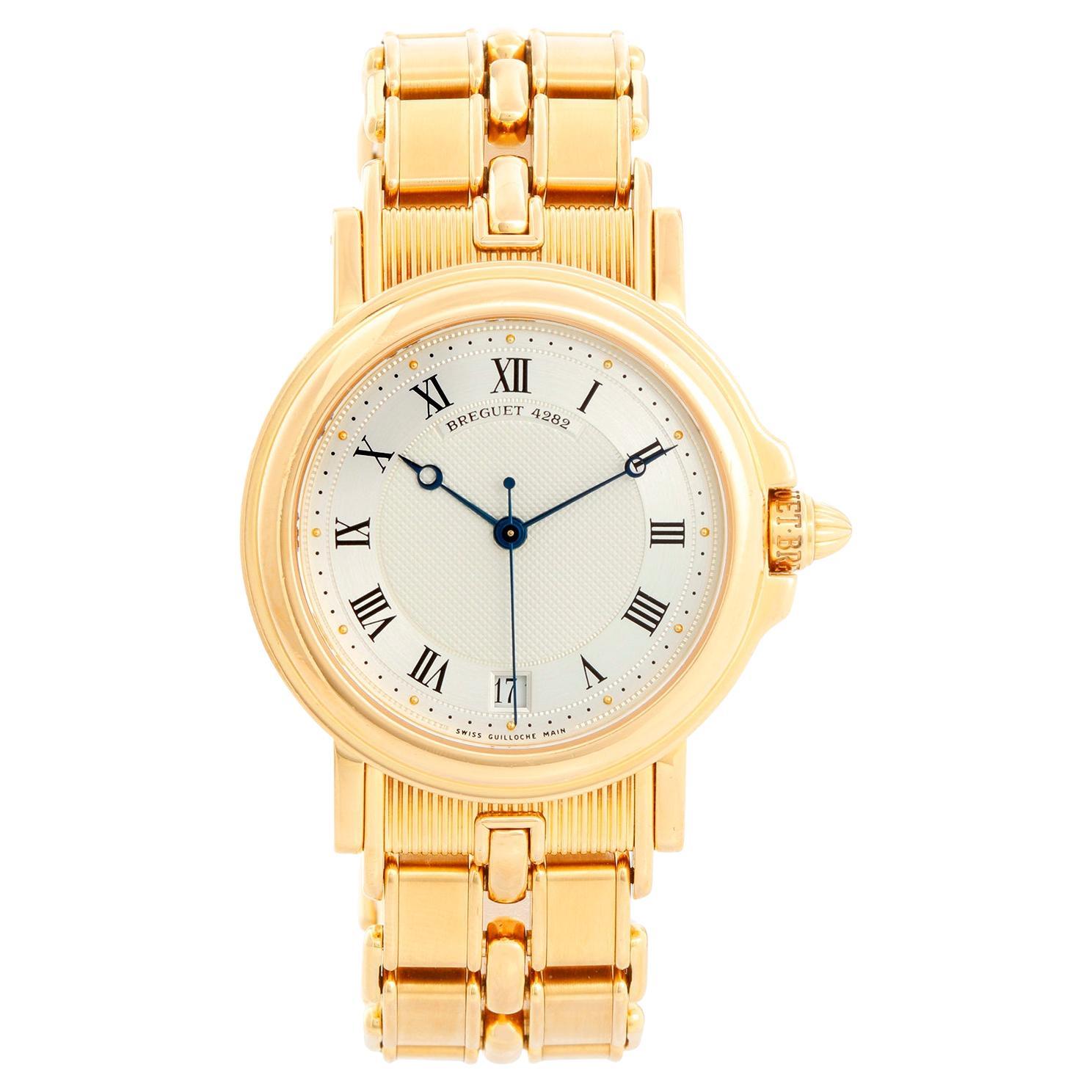 Breguet Marine Automatic 18k Yellow Gold Watch 3400BA/12/A90