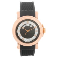 Breguet Marine Automatique Grande Date Cadran Noir Or Rose Ref 5817 BR
