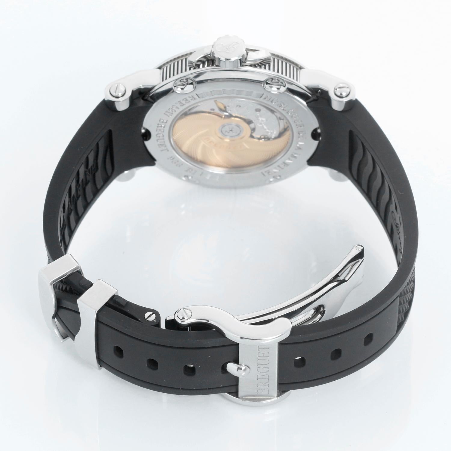 Breguet Marine Automatic Big Date Men's Stainless Steel Watch 5817ST125V8 1