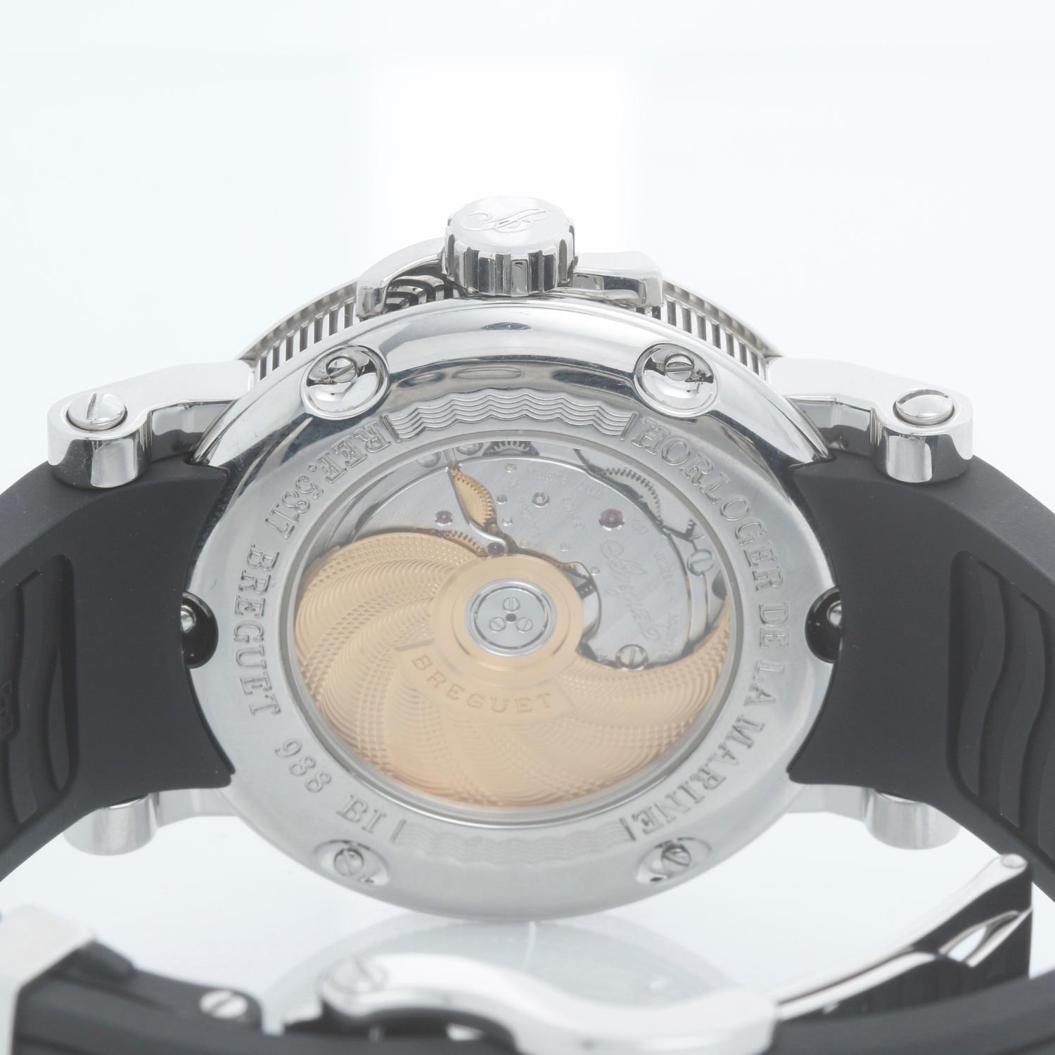Breguet Marine Automatic Big Date Men's Stainless Steel Watch 5817ST125V8 2
