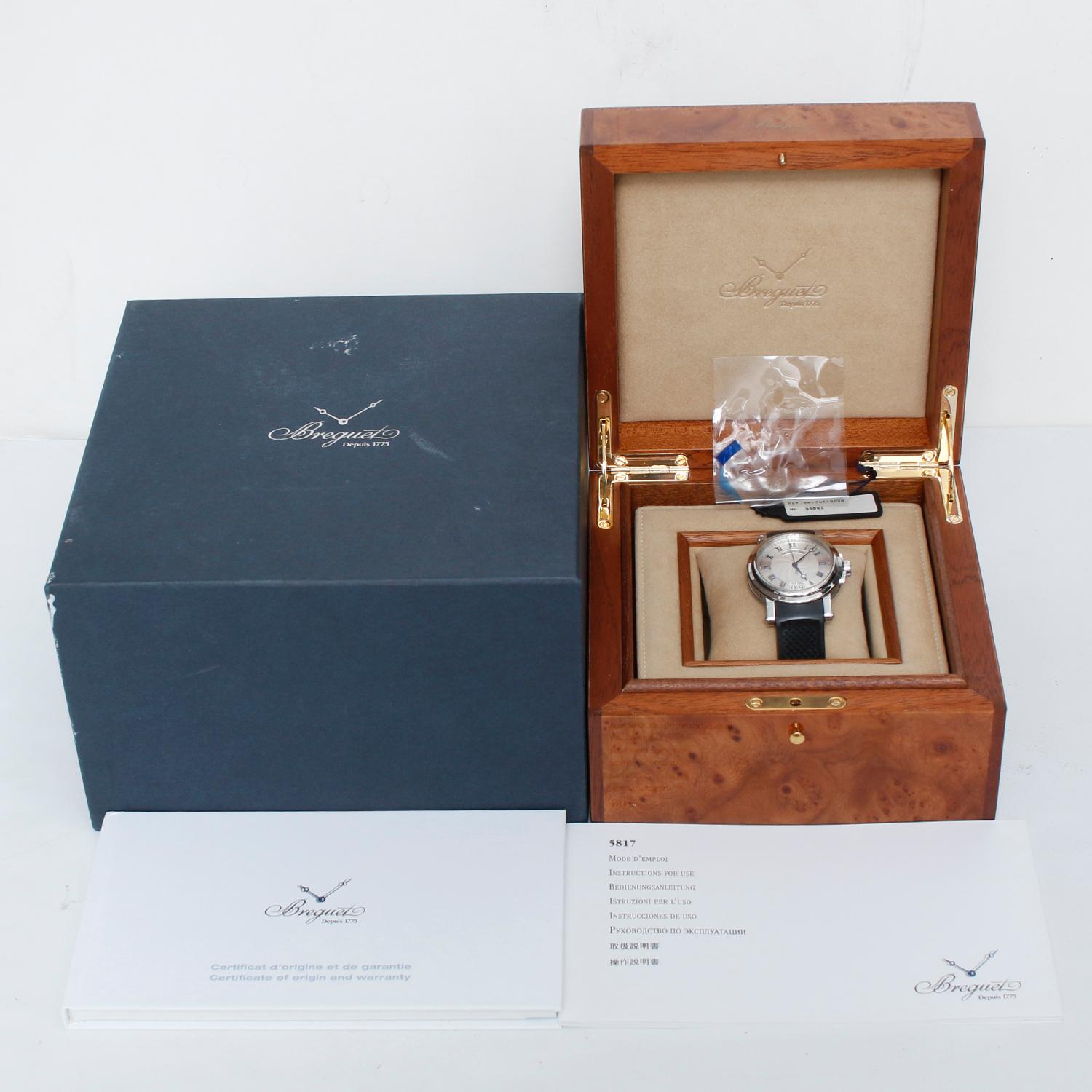 Breguet Marine Automatic Big Date Men's Stainless Steel Watch 5817ST125V8 3