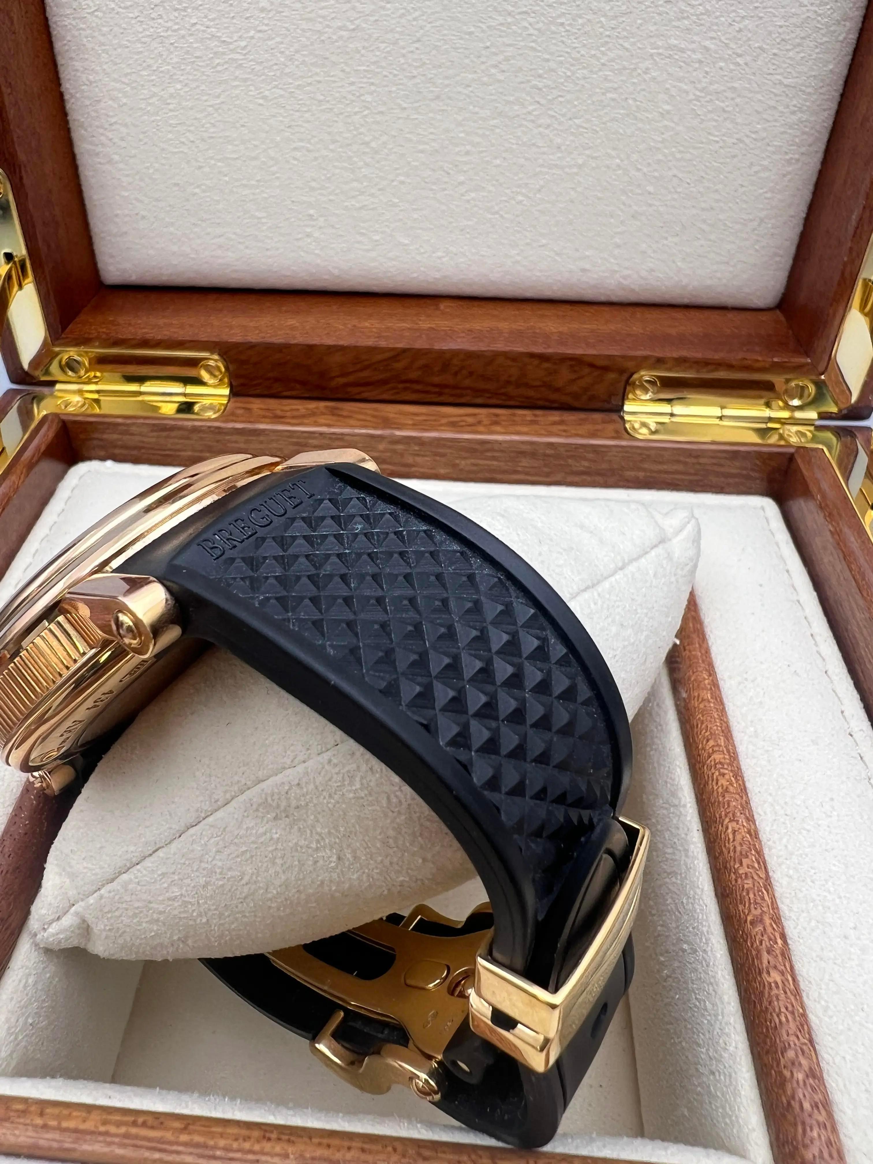 Breguet Marine Chronograph 42mm 18K Rose Gold Box Set 5827BR/Z2/5ZU For Sale 9