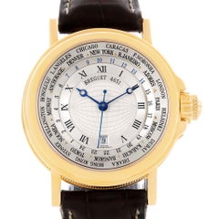 Breguet Marine Hora Mundi 24 World Time Zones Yellow Gold Watch 3700