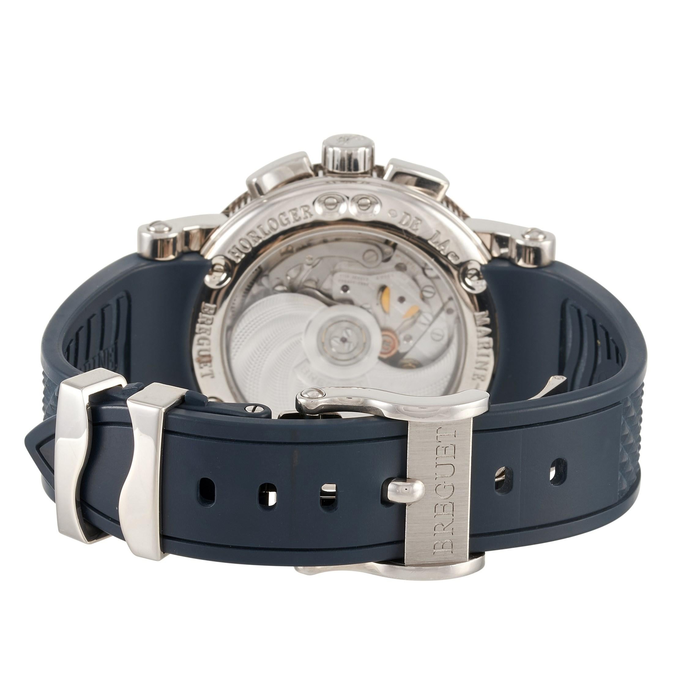 Men's Breguet Marine Royal Chronograph Stainless Steel Watch 5827BB/12/5ZU