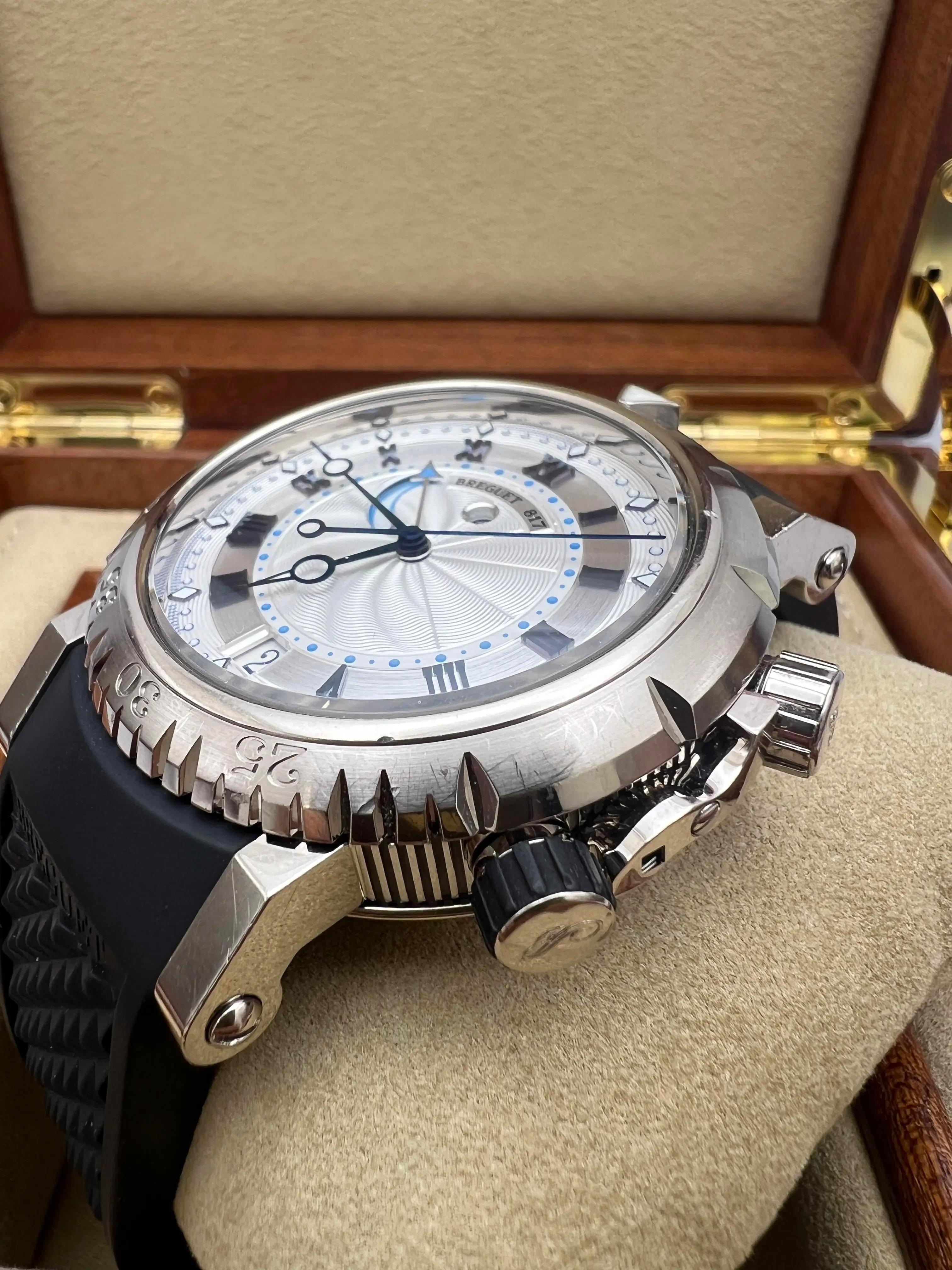 Breguet Marine Royale Alarma 45mm 5847BB/12/5ZV Oro Blanco 18K Caja Papeles en venta 1