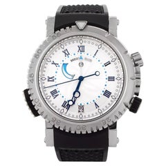 Breguet Marine Royale Alarm 45mm 5847BB/12/5ZV 18K White Gold Box Papers