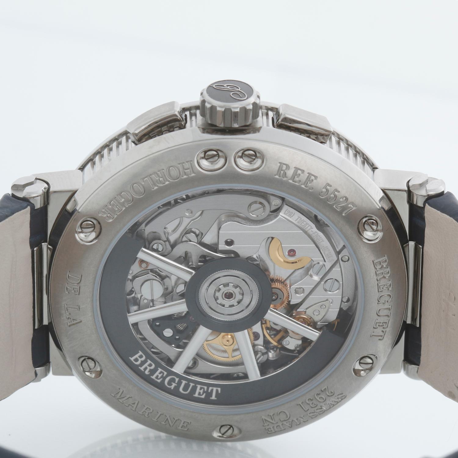 Orologio da uomo Breguet Marine Titanium Chronograph 5527TI/Y1/9WV in vendita 1