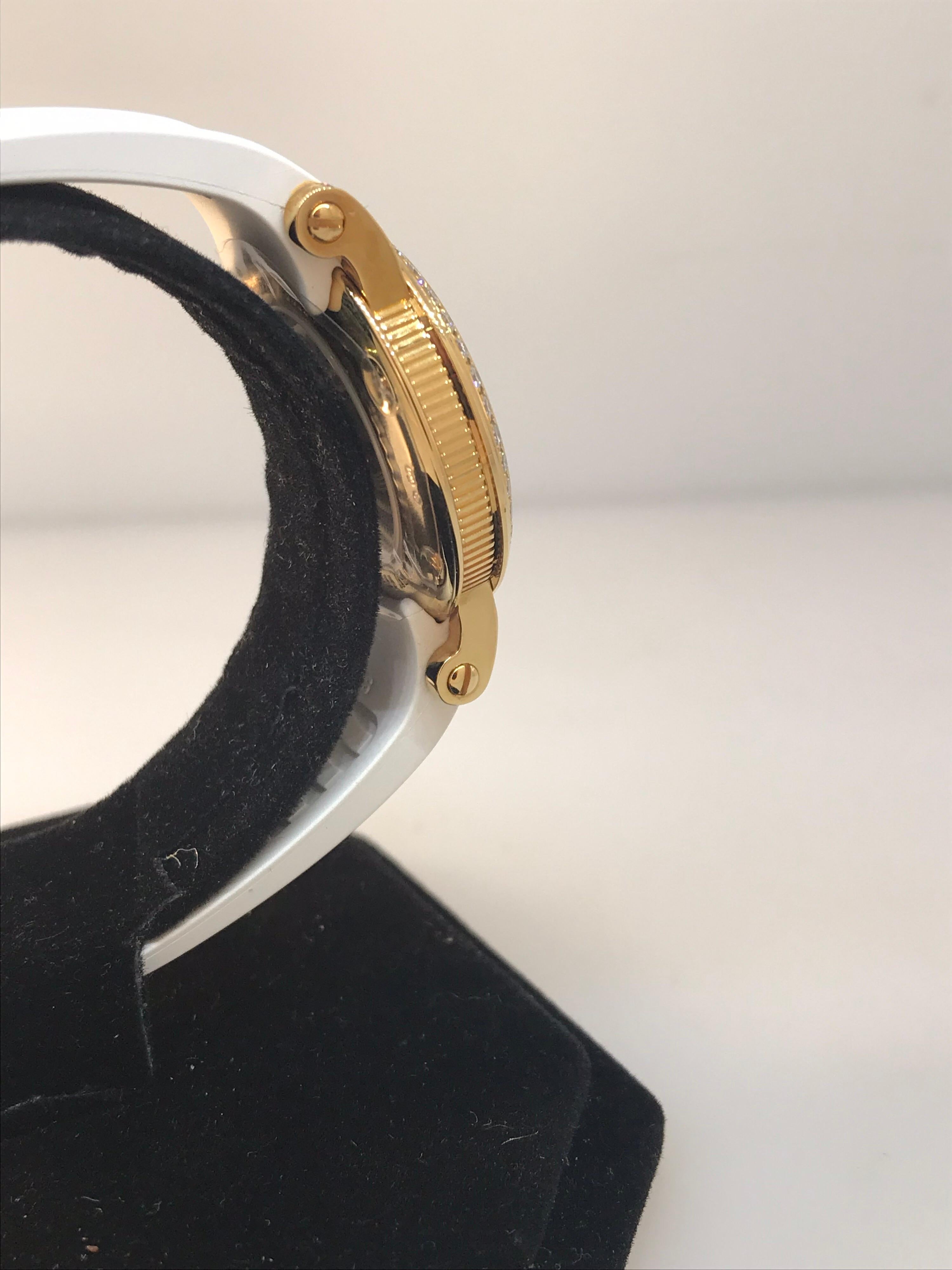 Women's Breguet Marine Yellow Gold Diamond Bezel Ladies Watch 8818ba/59/564.dd00 New For Sale