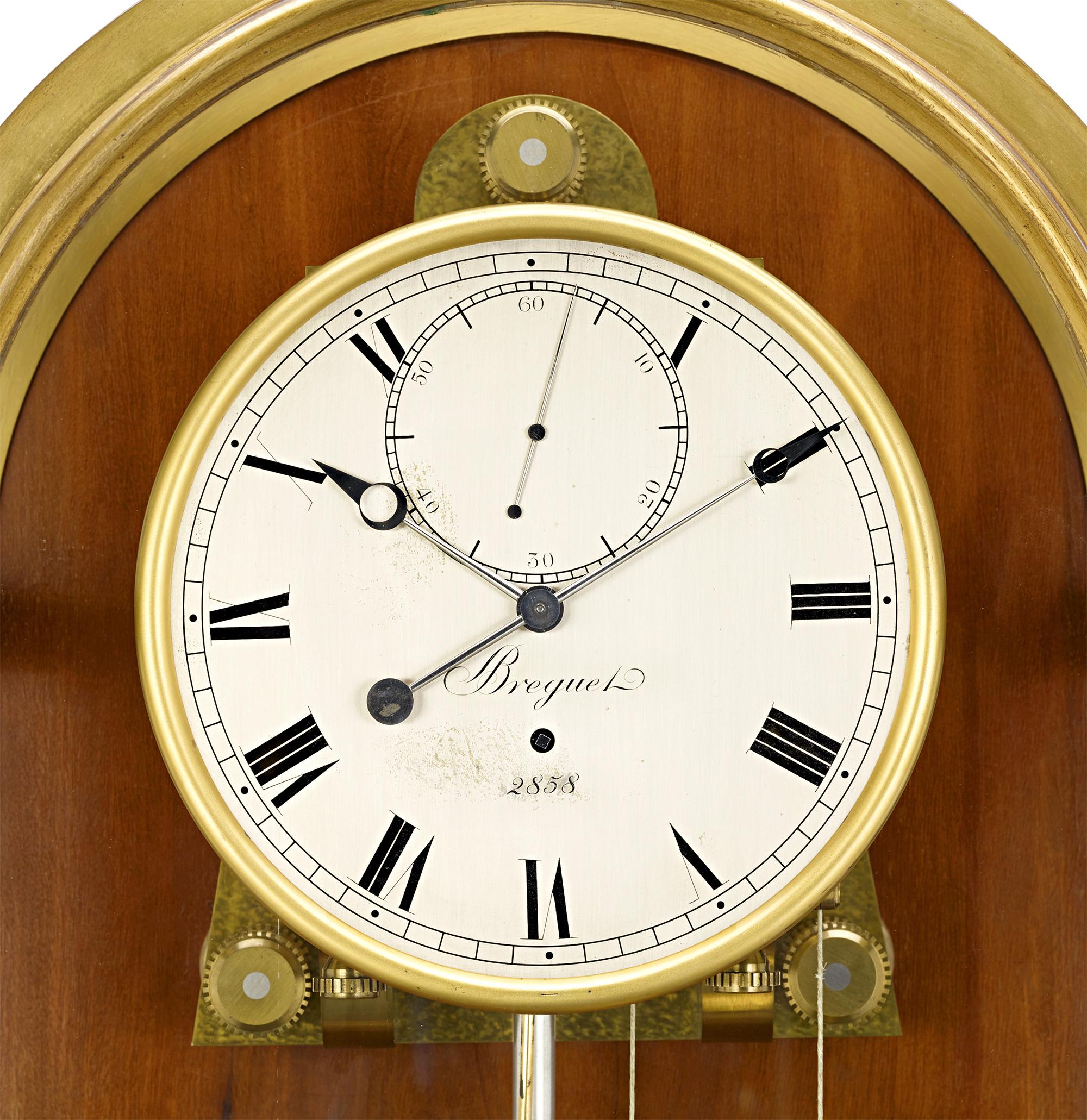 Breguet Month-Going Long Case Regulator Clock In Excellent Condition For Sale In New Orleans, LA