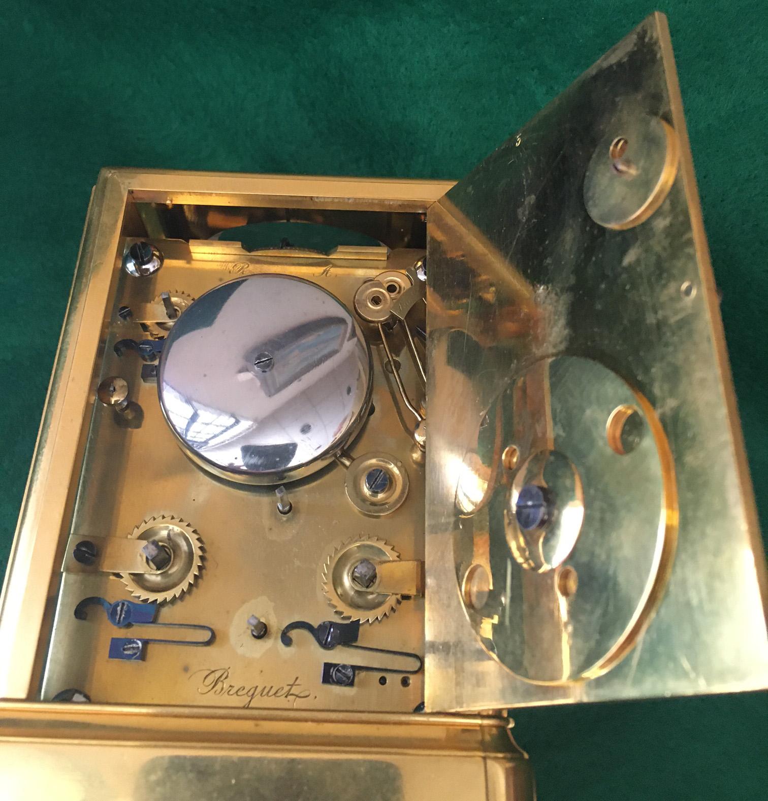  Breguet Neveu Compagnie à Paris. Grande Sonnerie Striking Carriage Clock  For Sale 2