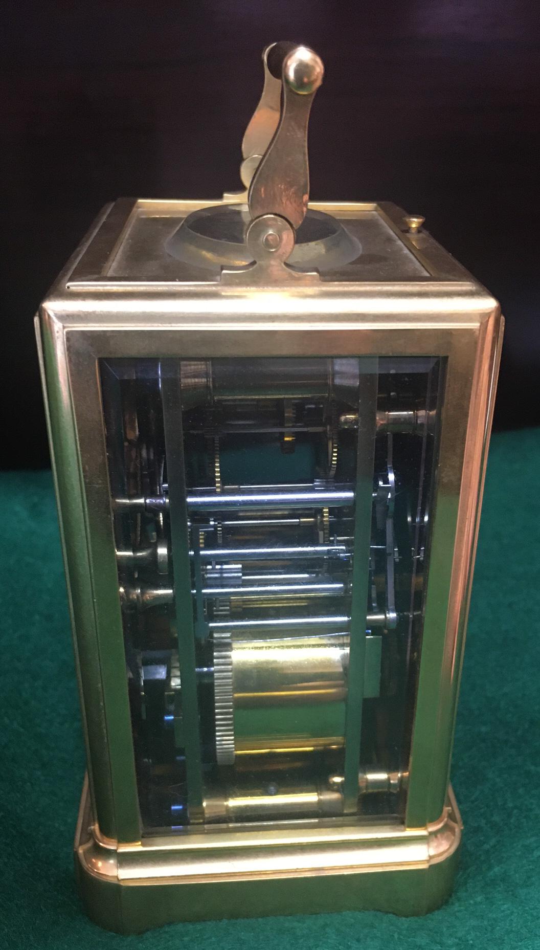  Breguet Neveu Compagnie à Paris. Grande Sonnerie Striking Carriage Clock  In Good Condition For Sale In Savannah, GA