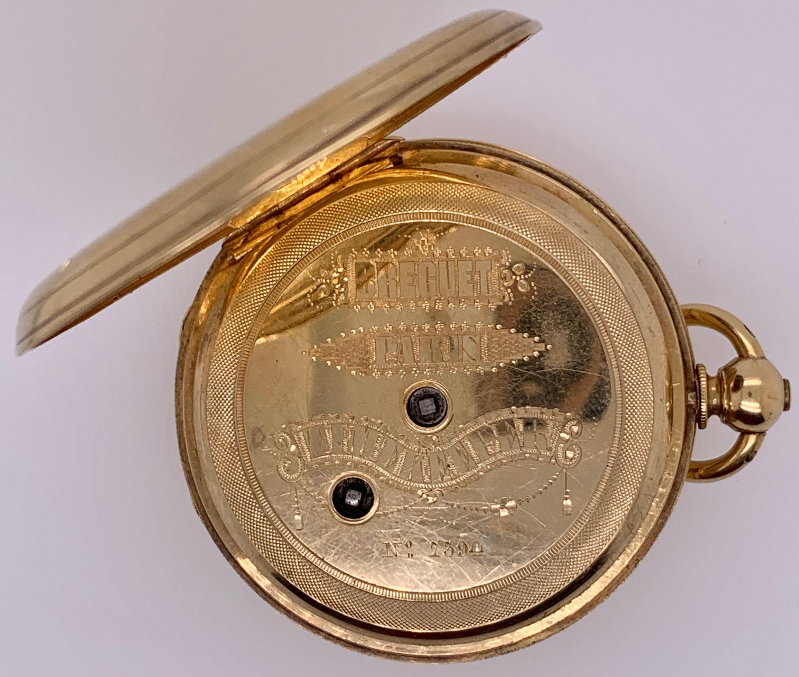 Breguet Paris Closed Face Pocket Watch For Sale 4