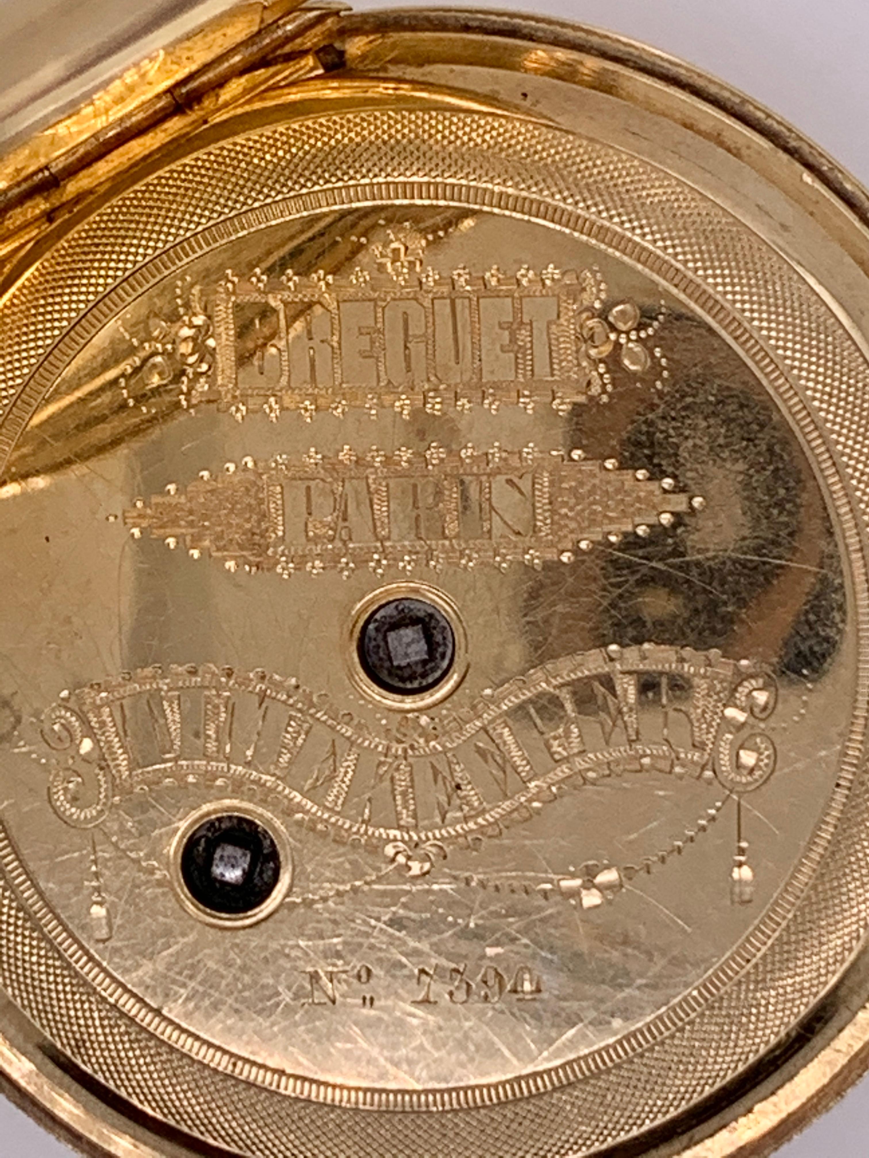 Breguet Paris Closed Face Pocket Watch For Sale 5